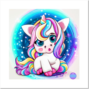 Baby Unicorn Posters and Art